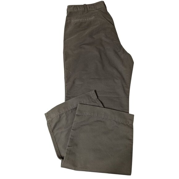 Haggar Renew Chino Straight Fit Pants 40W X 32L Dark Gray Cotton Blend NWT - Picture 4 of 12